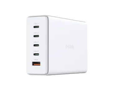 D-Link Ładowarka zasilacz GAN 240W 4x USB-C 1x USB-A