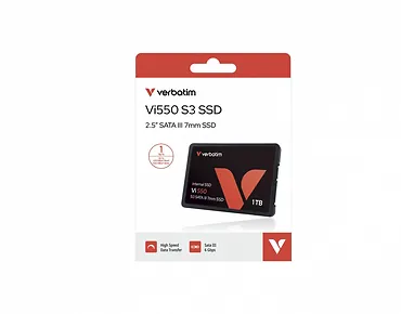 Verbatim Dysk SSD wewnętrzny 1TB SATA III Czarny
