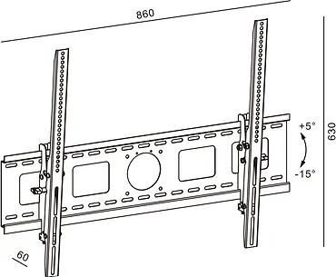 Uchwyt TV TB-851 do telewizora do 100 cali 90kg max VESA 800x600