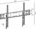 Uchwyt TV TB-951 do telewizora do 120 cali 100kg max VESA 900x600