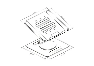 Podstawka stojak pod laptop/tablet TB-LPT2 do 15 cali 10kg