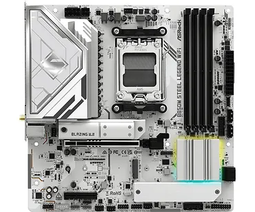 ASRock Płyta gł&oacute;wna B850M STEEL LEGEND WIFI AM5 4DDR5 HDMI/DP mATX