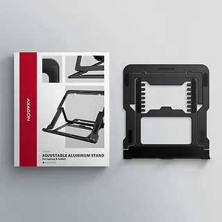 AXAGON STND-LAB Podstawa do laptop&oacute;w aluminiowa 10-17,3 cala 8 regulowanych pozycji, Czarna