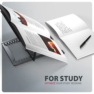 AXAGON STND-LAG Podstawa do laptop&oacute;w aluminiowa 10-17,3 cala 8 regulowanych pozycji, Szara