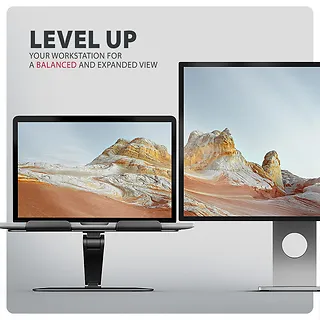 AXAGON STND-LQB Podstawka do laptop&oacute;w aluminiowa 10-17,3 cala regulowane kąty nachylenia, Czarna