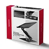 AXAGON STND-LRB Podstawa do laptop&oacute;w aluminiowa 10-17,3 cala regulowana wysokość, obrotowa o 360 stopni, Czarna