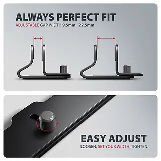 AXAGON STND-VB Podstawa do laptop&oacute;w aluminiowa 10-17,3 cala pionowa, Czarna