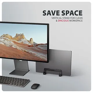 AXAGON STND-VB Podstawa do laptop&oacute;w aluminiowa 10-17,3 cala pionowa, Czarna