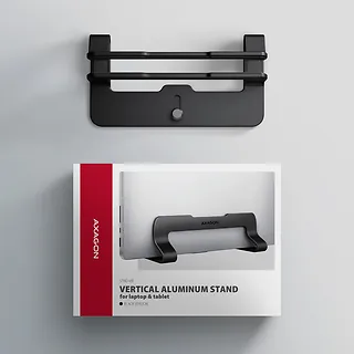 AXAGON STND-VB Podstawa do laptop&oacute;w aluminiowa 10-17,3 cala pionowa, Czarna