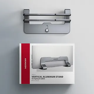 AXAGON STND-VG Podstawa do laptop&oacute;w aluminiowa 10-17,3 cala pionowa, Szara