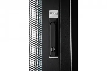 Digitus Szafa sieciowa stojąca Hyper Pro 19" 26U rack 600x1000, drzwi prz&oacute;d perforacja, czarna 1000kg