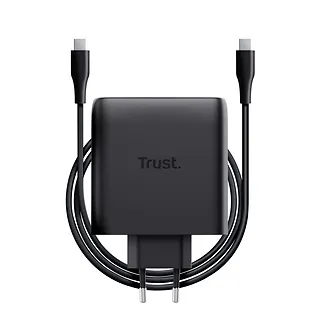Trust Ładowarka MAXO GaN 100W 2x USB-C czarna