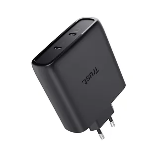 Trust Ładowarka MAXO GaN 100W 2x USB-C czarna