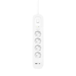 Belkin Listwa zasilająca SurgePlus 4x schuko 1xUSB-A 1xUSB-C 525J 2m
