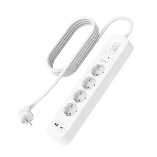 Belkin Listwa zasilająca SurgePlus 4x schuko 1xUSB-A 1xUSB-C 525J 2m