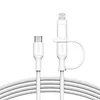 Belkin Kabel 2-in-1 USB-C/LTG 1.5m biały