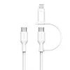 Belkin Kabel 2-in-1 USB-C/LTG 1.5m biały