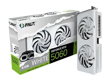 Palit Karta graficzna RTX 5060 WHITE OC 8GB GDDR7 128bit 3DP/HDMI