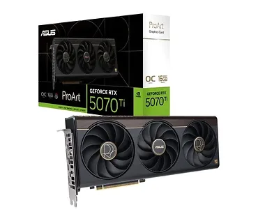 Asus Karta graficzna GeForce RTX 5070 Ti PROART OC GDDR7 256bit HDMI/2DP/USB-C