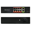 Qoltec Przełącznik sieciowy SWITCH FAST Ethernet PoE | 8x RJ45 |  2x RJ45 Uplink | 120W | 10/100 Mb/s