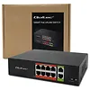 Qoltec Przełącznik sieciowy SWITCH FAST Ethernet PoE | 8x RJ45 |  2x RJ45 Uplink | 120W | 10/100 Mb/s