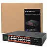 Qoltec Przełącznik sieciowy SWITCH Gigabit Ethernet PoE | 24x RJ45 | 2x SFP | 1000 Mb/s