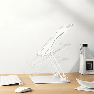 Media-Tech Podstawka pod laptopa, regulowana, ergonomiczna 10-17 cali LAPTOP STAND MT2661W (biała)