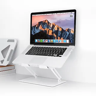 Media-Tech Podstawka pod laptopa, regulowana, ergonomiczna 10-17 cali LAPTOP STAND MT2661W (biała)