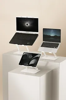 Media-Tech Podstawka pod laptopa, regulowana, ergonomiczna 10-17 cali LAPTOP STAND MT2661W (biała)