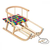 GreenBlue Sanki z siedziskiem i oparciem GB154 max 100 kg, drewno bukowe