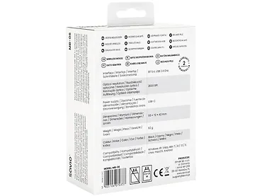 Mysz bezprzewodowa SAVIO MB-06 BT 5.4 USB 2.4 GHz ergonomiczna 3800DPI