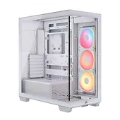 Corsair Obudowa 3500X LXR LINK TG Mid-Tower Biała