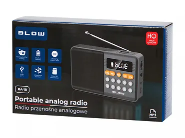BLOW Radio przenośne analogowe AM/FM Bluetooth RA18
