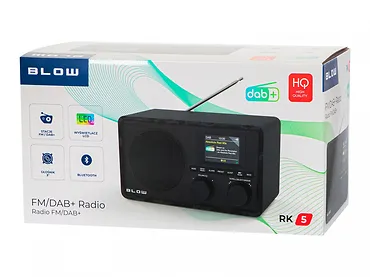 BLOW Radio kuchenne FM/DAB+ RK5 Bluetooth czarne