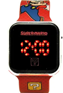 Kids Euroswan Zegarek LED Super Mario czerwony