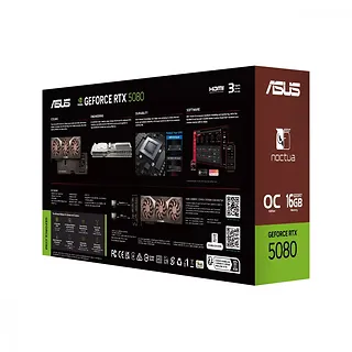 Asus Karta graficzna GeForce RTX 5080 NOCTUA OC 16GB GDDR7 256bit 3DP/HDMI