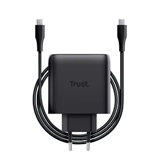 Trust Ładowarka MAXO GaN 65W USB-C Czarna