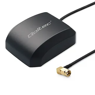 Qoltec Mobilna Antena GPS GLONASS z podstawą magnetyczną | dook&oacute;lna |   28dBi | 50W | SMA RA