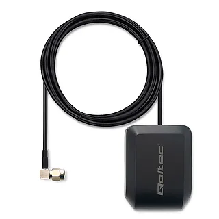 Qoltec Mobilna Antena GPS GLONASS z podstawą magnetyczną | dook&oacute;lna |   28dBi | 50W | SMA RA