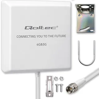 Qoltec Antena 4G 5G LTE | 9dBi | kierunkowa | zewnętrzna | SMA |        wodoodporna | 3m