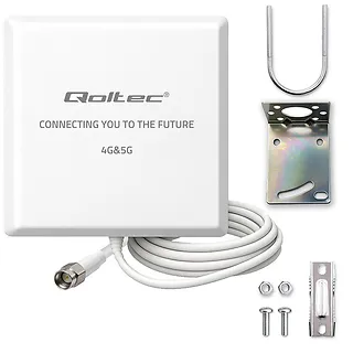Qoltec Antena 4G 5G LTE | 9dBi | kierunkowa | zewnętrzna | SMA |        wodoodporna | 3m