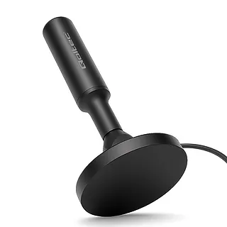 Qoltec Wewnętrzna Antena TV DVB-T2 ze wzmacniaczem sygnału i magnetyczną podstawą | 4K | 28dBi | 5m