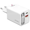4smarts Ładowarka sieciowa Flex Jojo 65W GaN 2xUSB-C + USB-A Biała       rozwijany wbudowany kabel