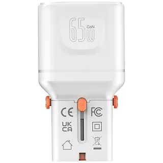 4smarts Ładowarka podr&oacute;żna World Travel 65W USB-C + USB-A Biała
