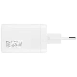 4smarts Ładowarka sieciowa PDPlug Dual 45W 2xUSB-C Biała