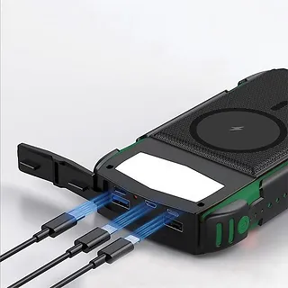 4smarts Powerbank Solarny 20000mAh TitanPack Rugged UltiMag Zielony