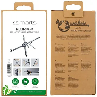 4smarts Podstawka laptop/tablet /smartfone kompatybilna z MagSafe Szara