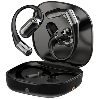 4smarts Słuchawki Bluetooth OWS tłumacz AI z wyświetlaczem SkyBuds Czarne