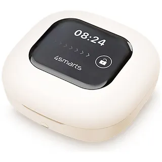 4smarts Słuchawki Bluetooth OWS tłumacz AI SkyBuds z ekranem Beżowe