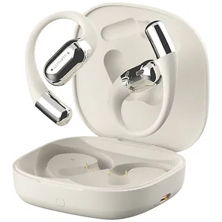 4smarts Słuchawki Bluetooth OWS tłumacz AI SkyBuds z ekranem Beżowe